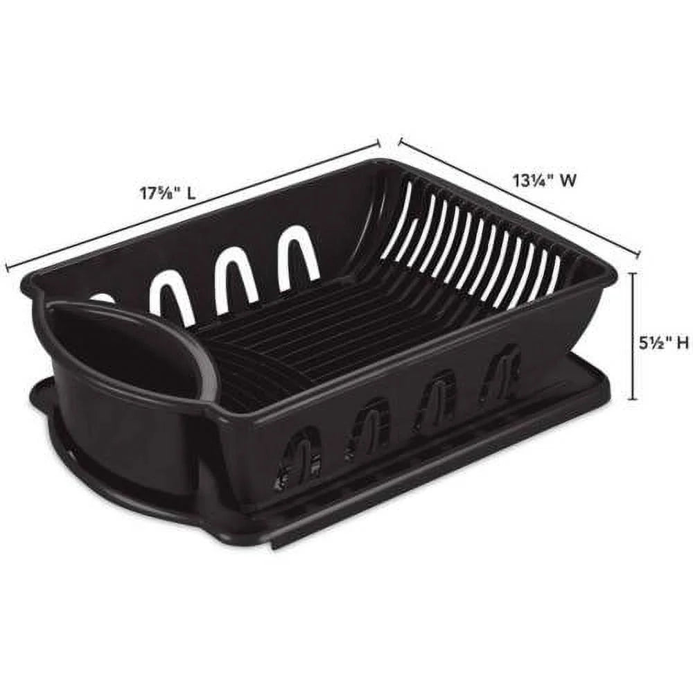 2 Piece Plastic Dish Drainer Dry Rack M2827