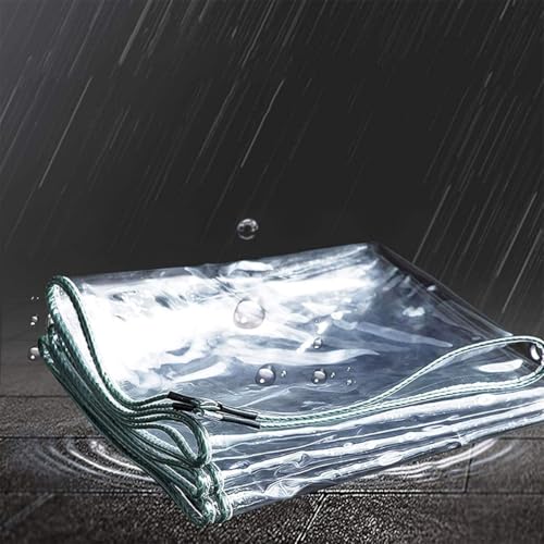 Clear Waterproof Tarpaulin with Grommets, 0.35mm, 3 * 4M P2877