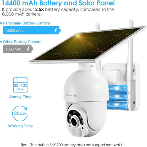 1080P WiFi Wireless Battery Outdoor Security Camera with 360° View Y86569