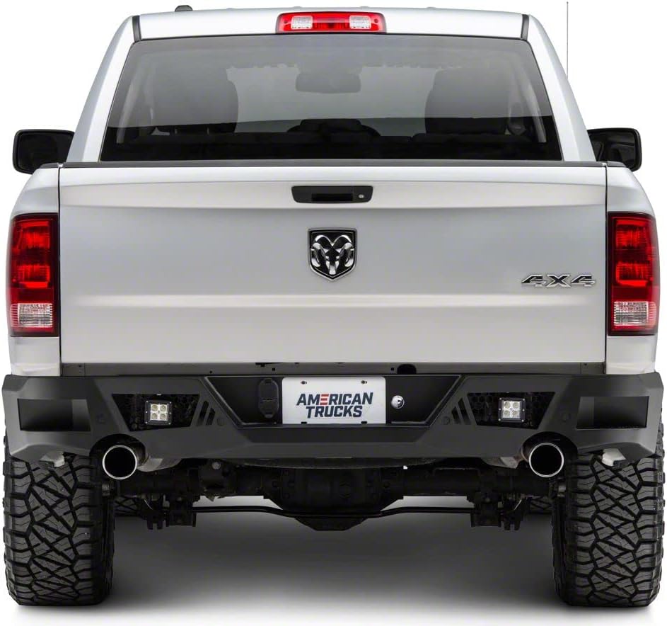 Textured Black Rear Bumper with LED Spot Lights B993