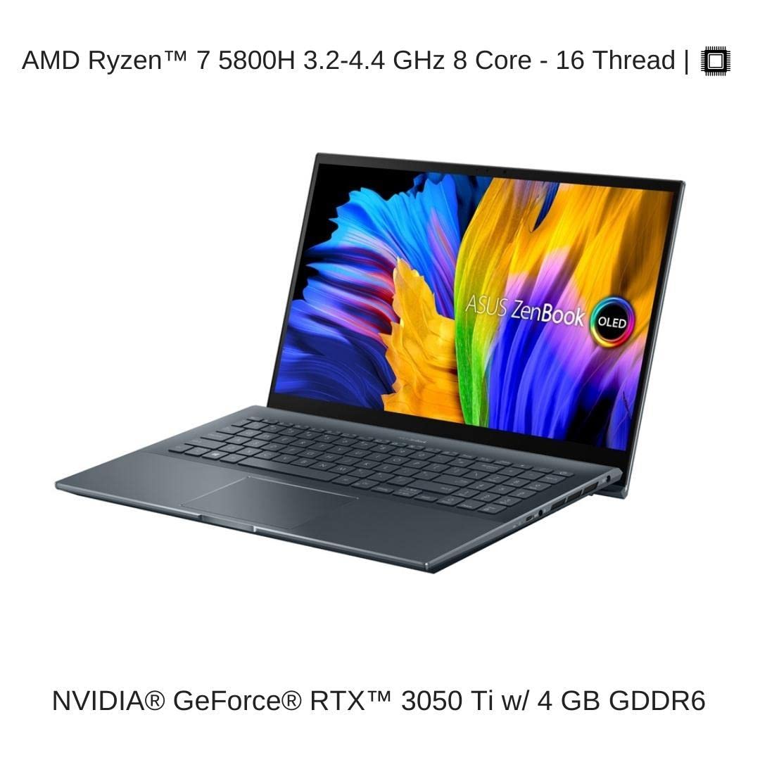 15.6" FHD OLED Touch Laptop with Ryzen 7 5800H, RTX 3050 Ti, 16 GB RAM, 8 TB SSD X76718