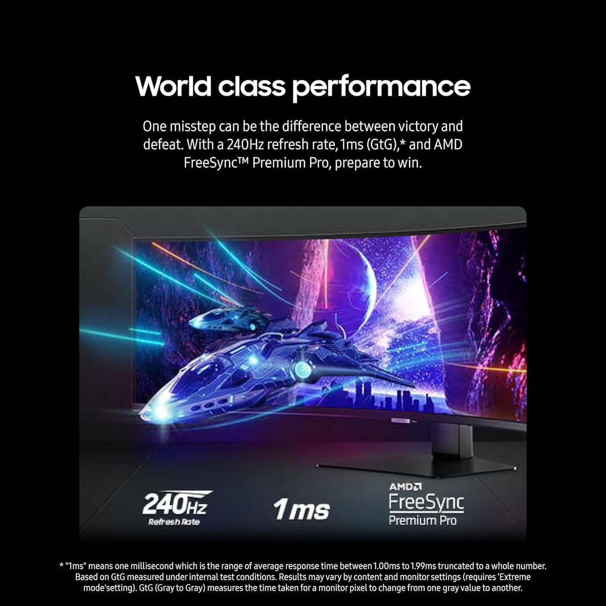 49-Inch DQHD 1000R Curved Gaming Monitor, 240Hz, Black B948