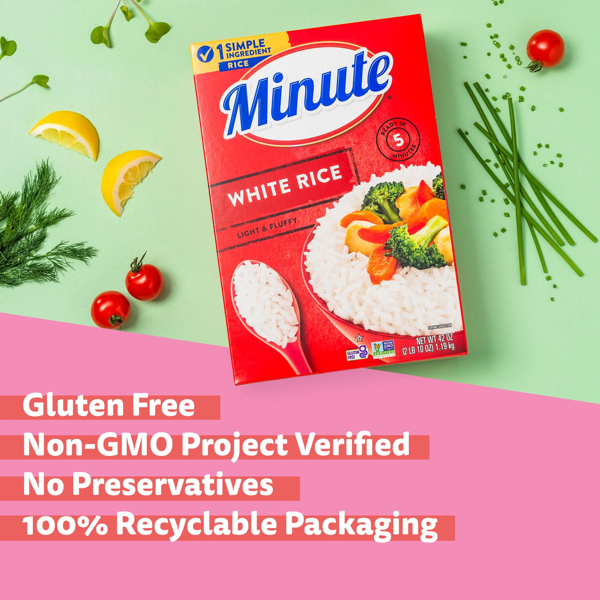 (6 pack) 42 oz Instant White Rice Q516