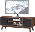Black Wooden TV Stand with 2 Cabinets M834562