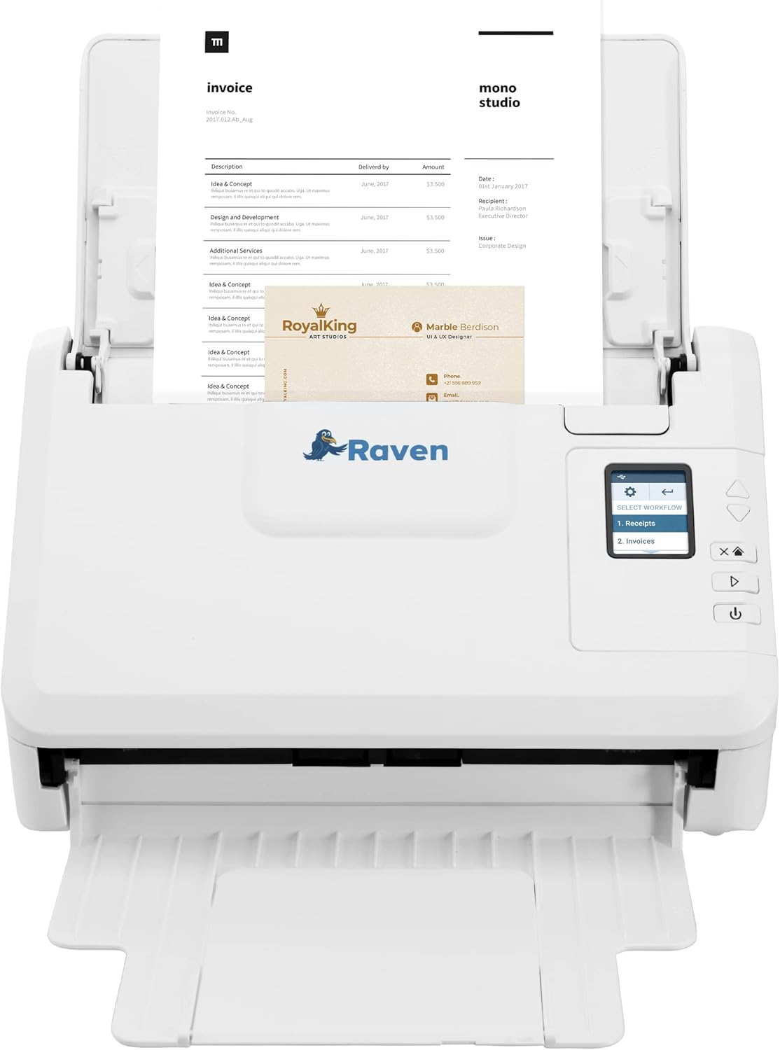 Document Scanner, Color, Duplex, Auto Document Feeder, USB P874