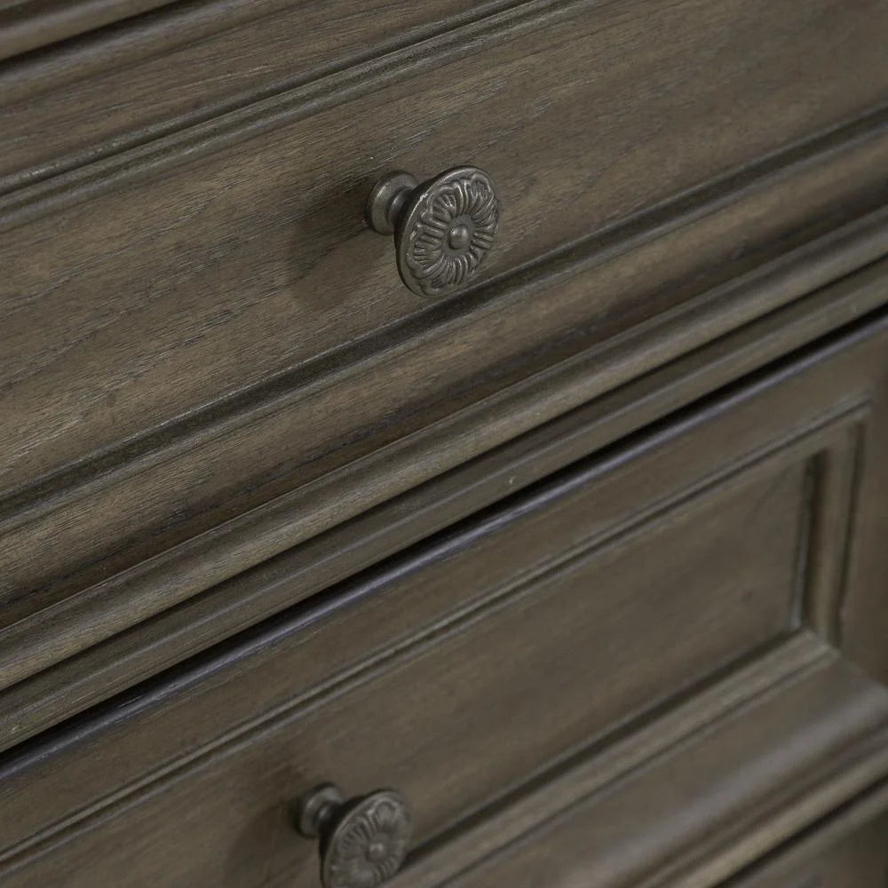 3-Drawer Wood Nightstand C77107