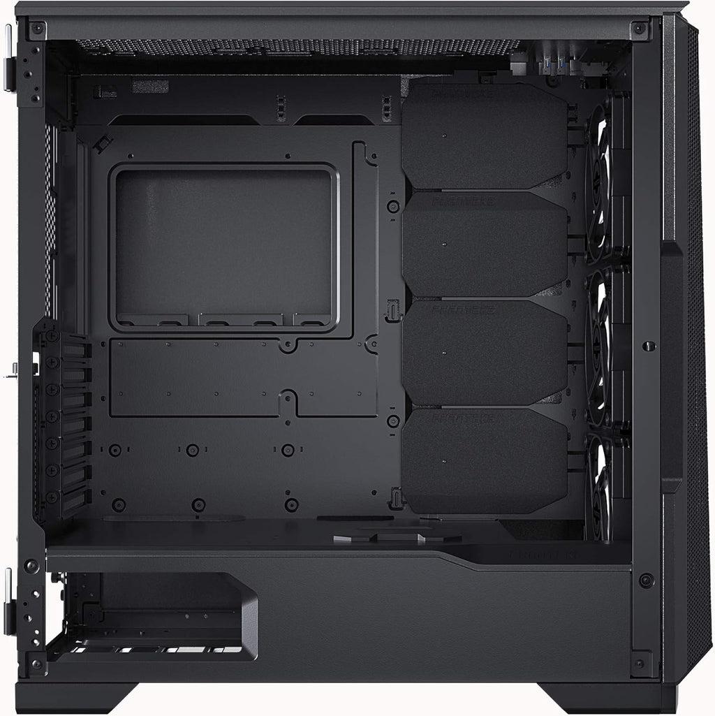 Black ATX Mid-Tower Case with Tempered Glass P1048