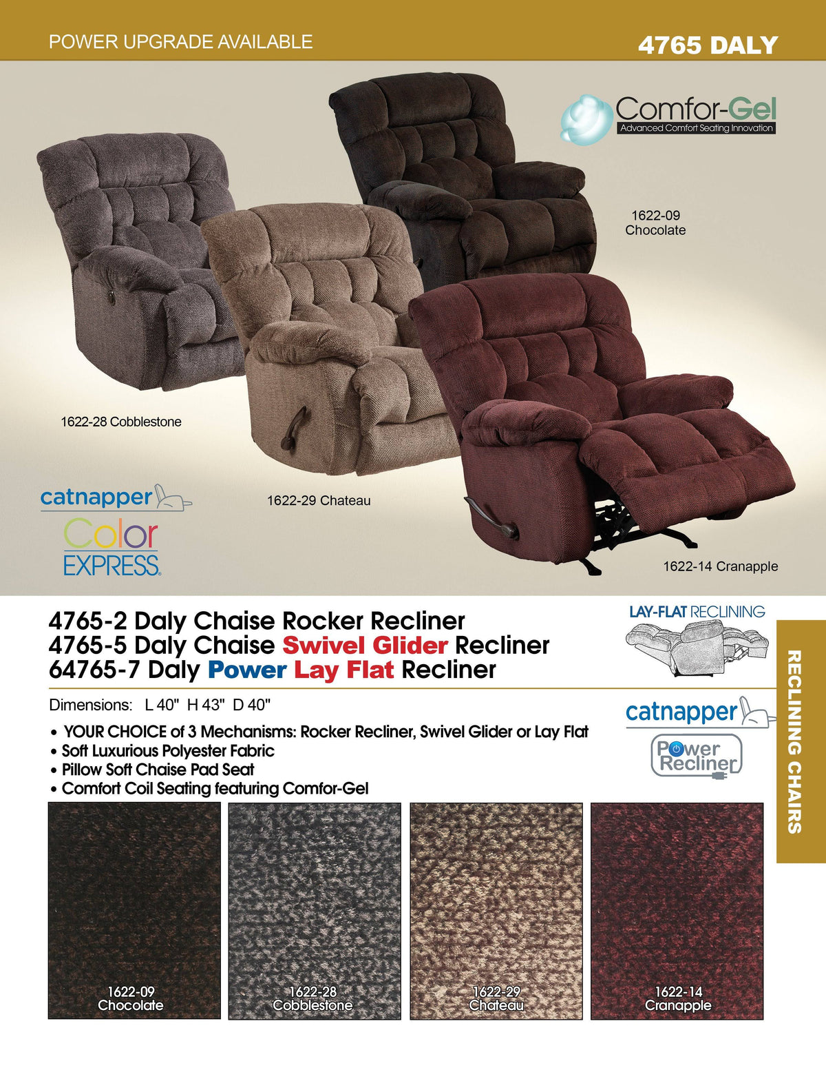 Chaise Rocker Recliner V153042