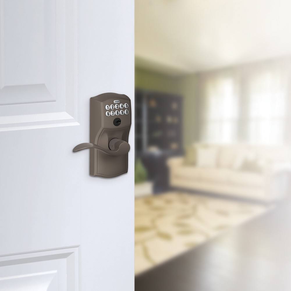 Satin Chrome Keypad Entry Leverset I824465
