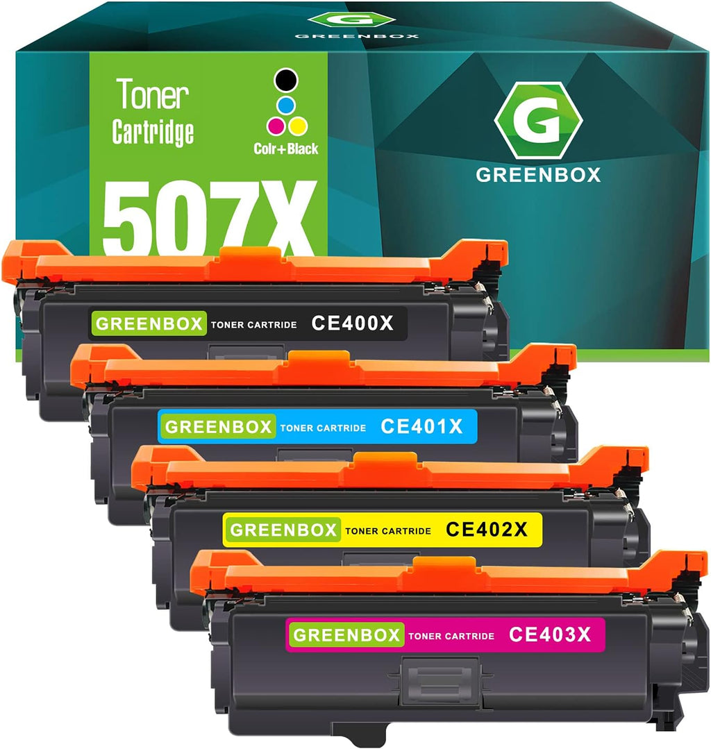 Compatible Toner Cartridge for HP Enterprise Printer (1 Black 1 Cyan 1 Magenta 1 Yellow) N883583