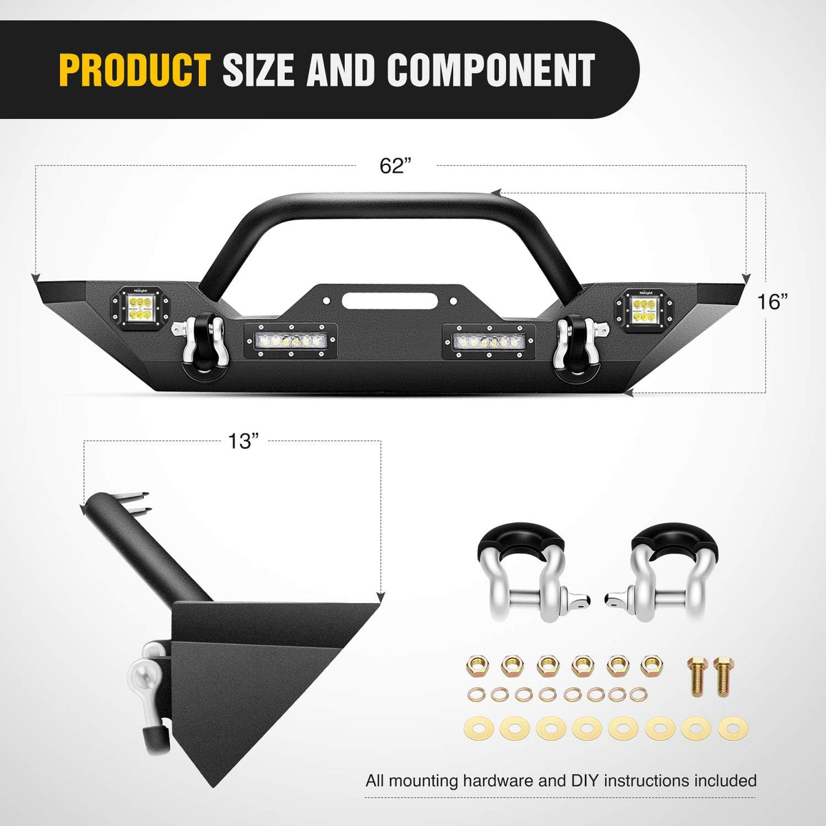 Front Bumper Winch Plate F2439