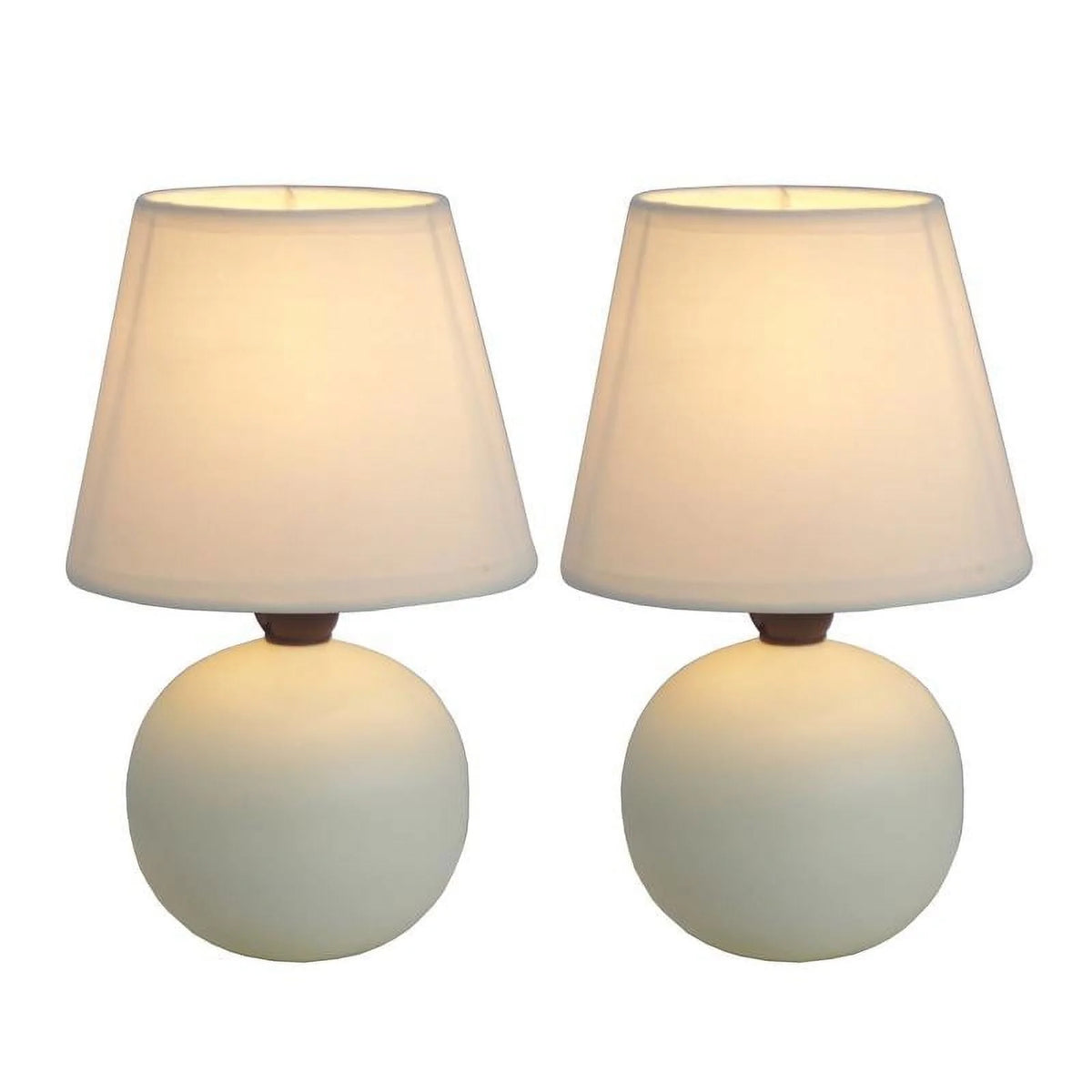 Mini Ceramic Globe Table Lamp 2 Pack I260884