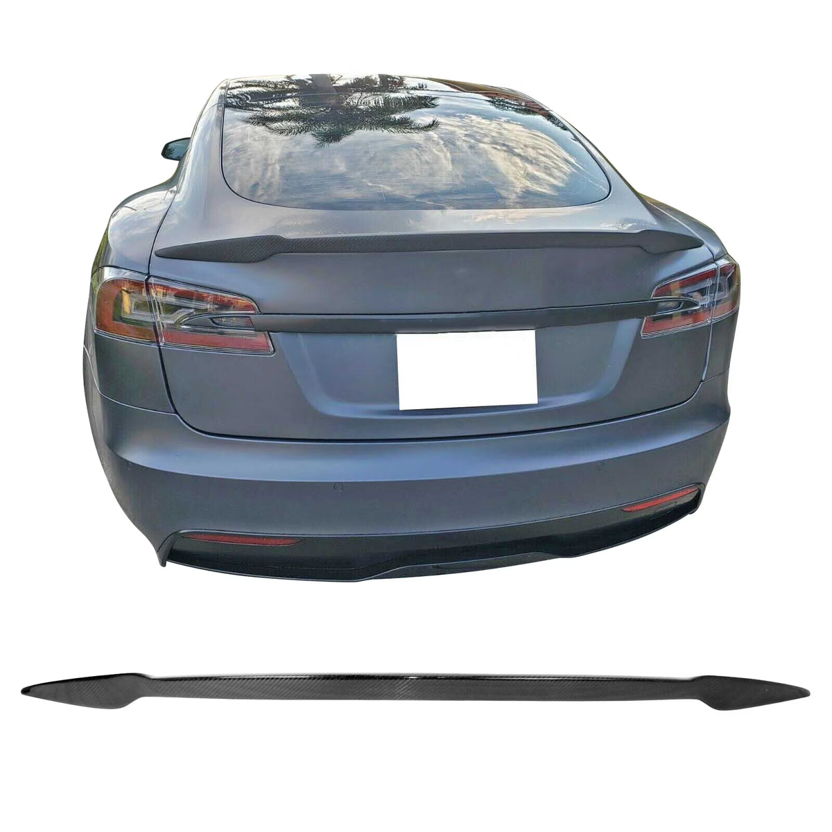 Carbon Fiber Trunk Spoiler for Tesla Model S W973777