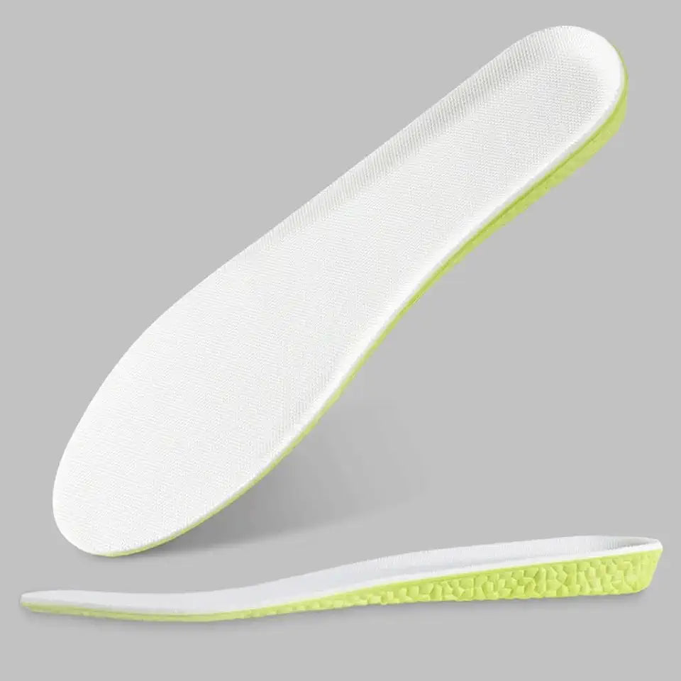Invisible Height Increase Insoles Green Memory Foam Shoes Sole Pad E752288