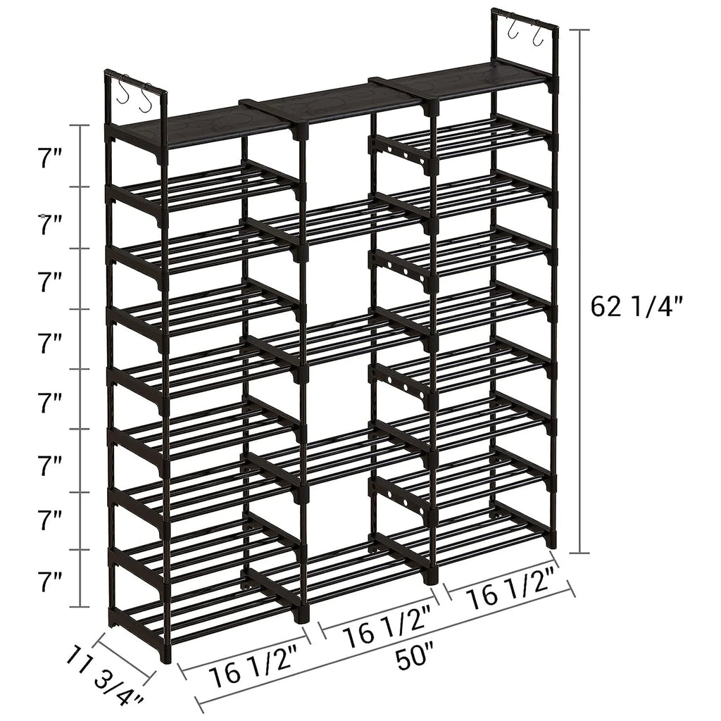 9 Tier Metal Shoe Rack K6501