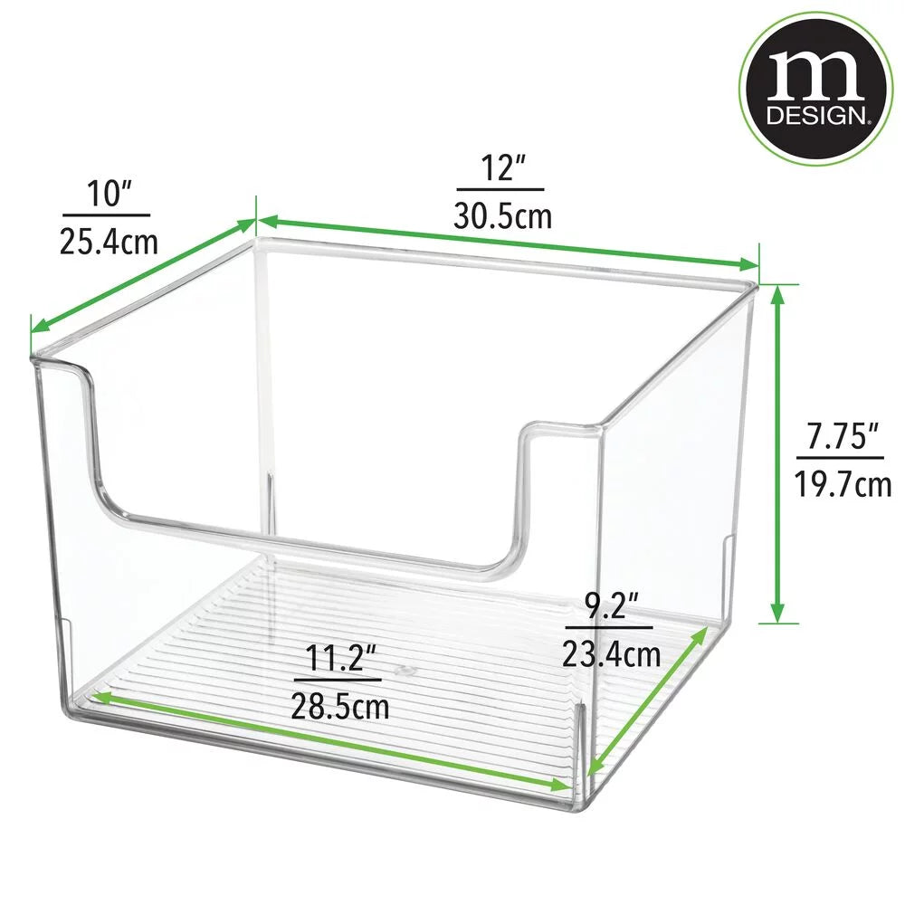 Clear Plastic Storage Organizer Bin 8 Pack K4652