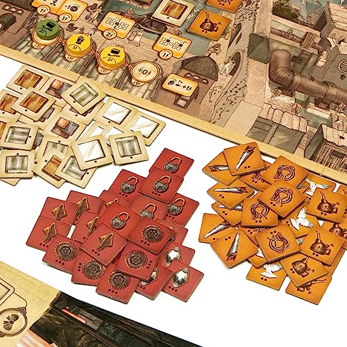 Victorian Steampunk Worker Placement Game for 2-4 Players S8011