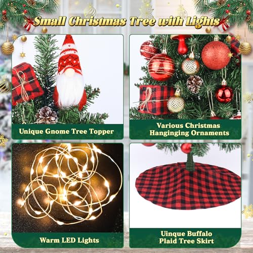 2ft Artificial Table Top Christmas Tree with Lights P335