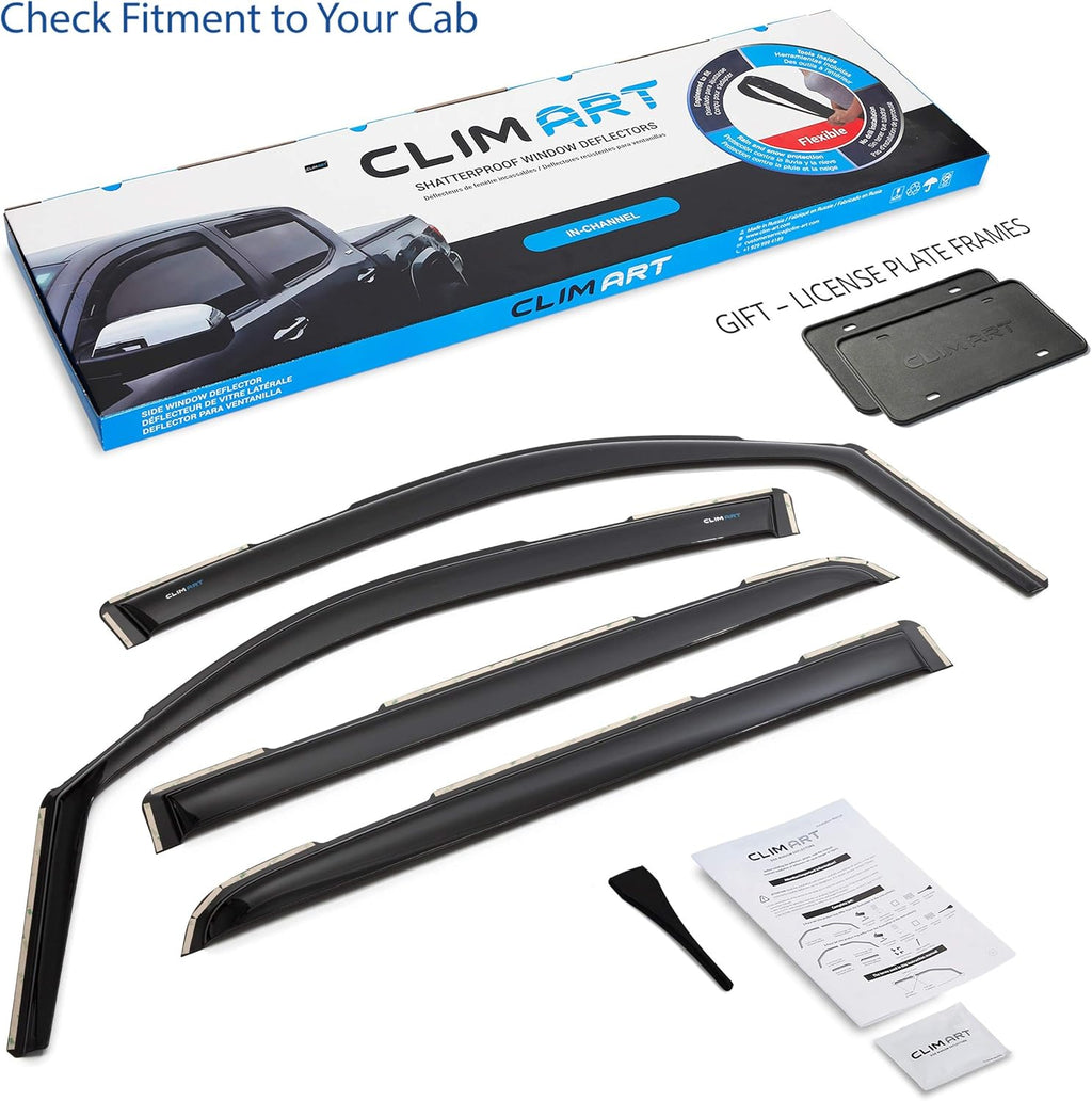 Dark Smoke 4 pcs In-Channel Window Deflectors K78860