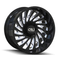 Black Milled 20x12 6x135 Wheel N81462