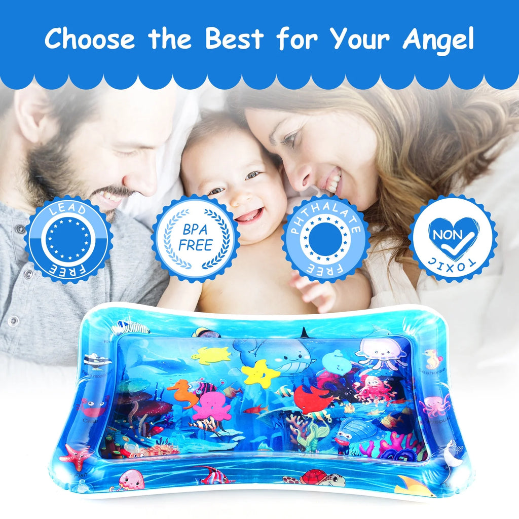 Tummy Time Baby Water Play Mat Toys for Infant Early Development Activity Centers S2517