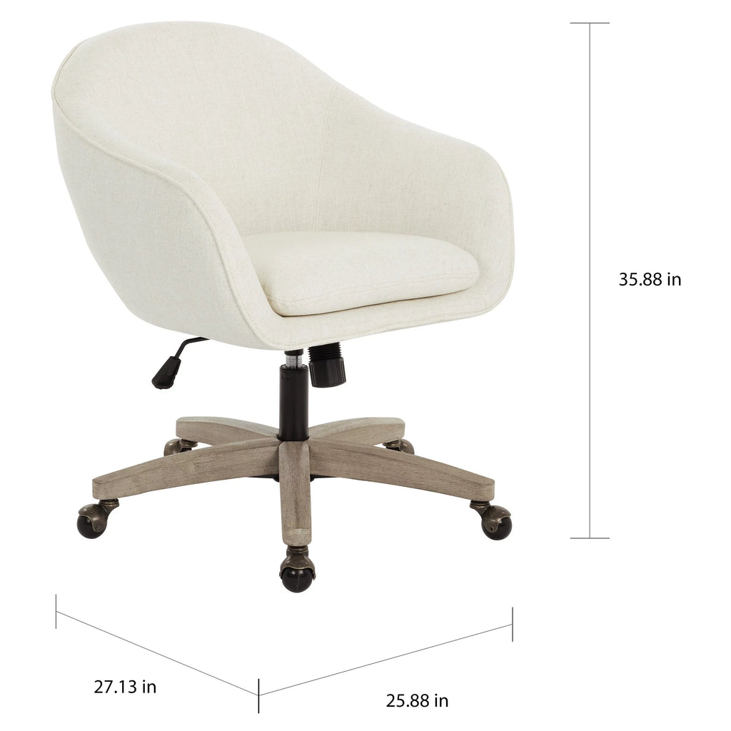Dove Grey Plush Office Chair S628608
