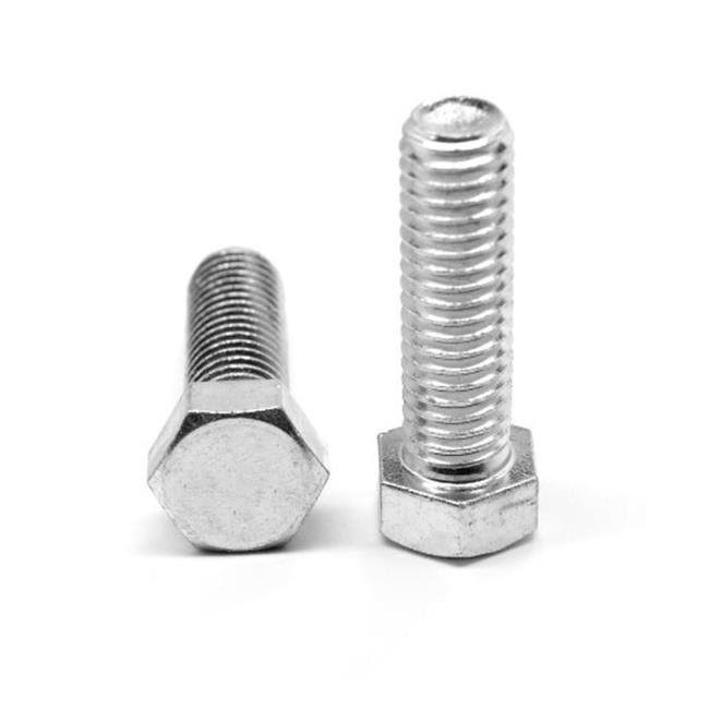 0.38in. x 1.13 in. Fine Threaded Hex Cap Screw, 18-8 Stainless Steel, 100 Piece N7845