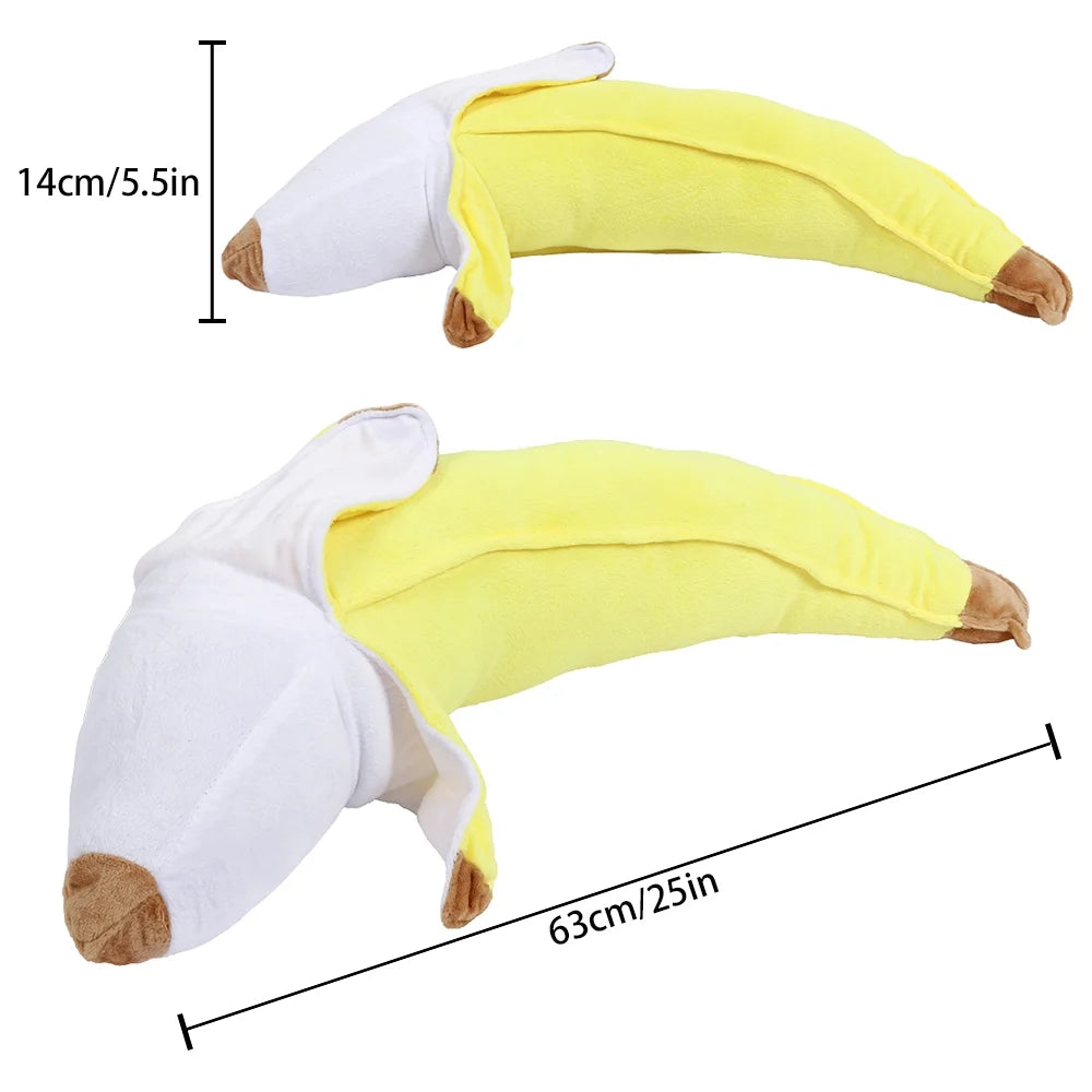 Yellow Banana Plush Stuffed Toy Pillow Cushion U522
