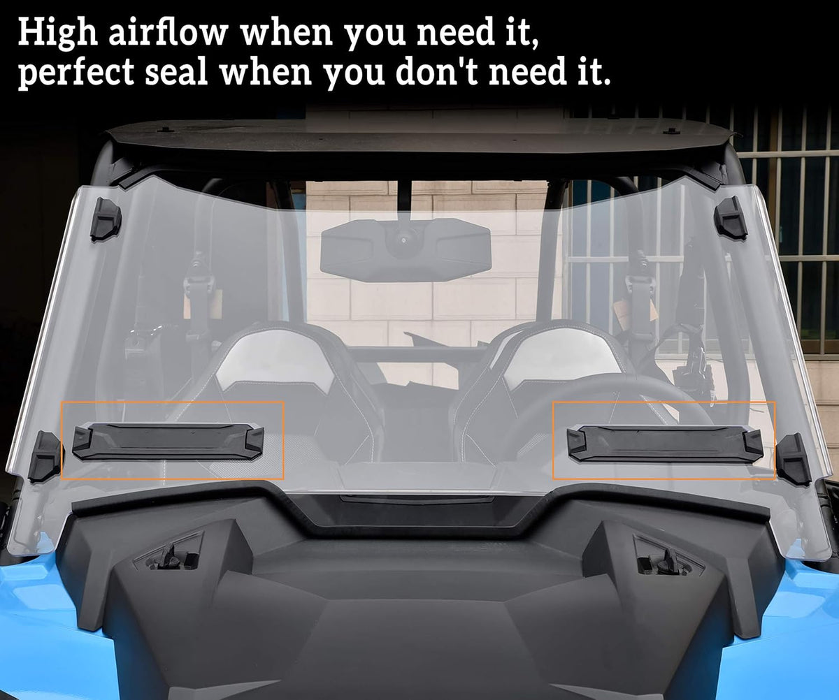 Clear Dustproof Hard Coat Poly Vented Full Windshield for Polaris RZR XP 1000 J729327