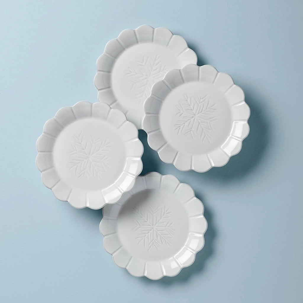 Alpine Carved 4-Piece Accent Plate Set V53834