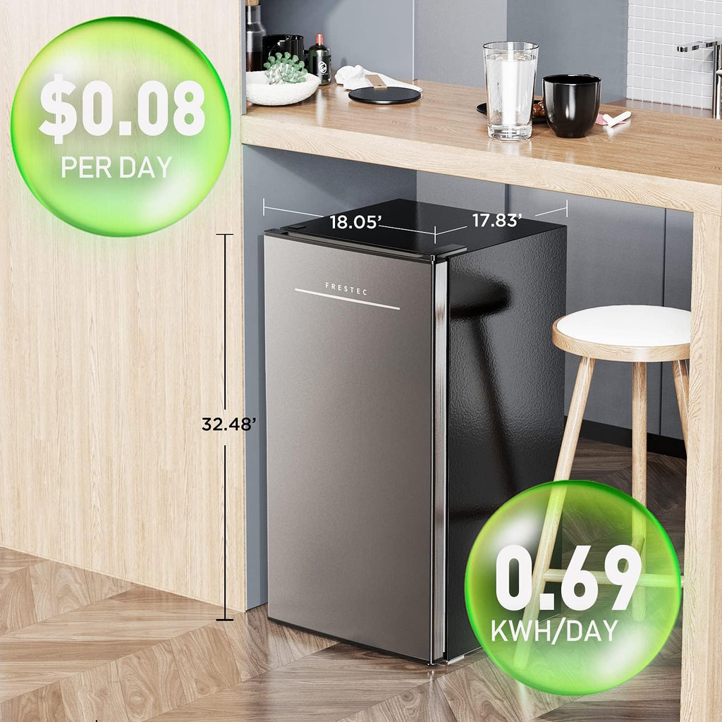 3.2 Cu.Ft Single Door Mini Fridge with Freezer K112749