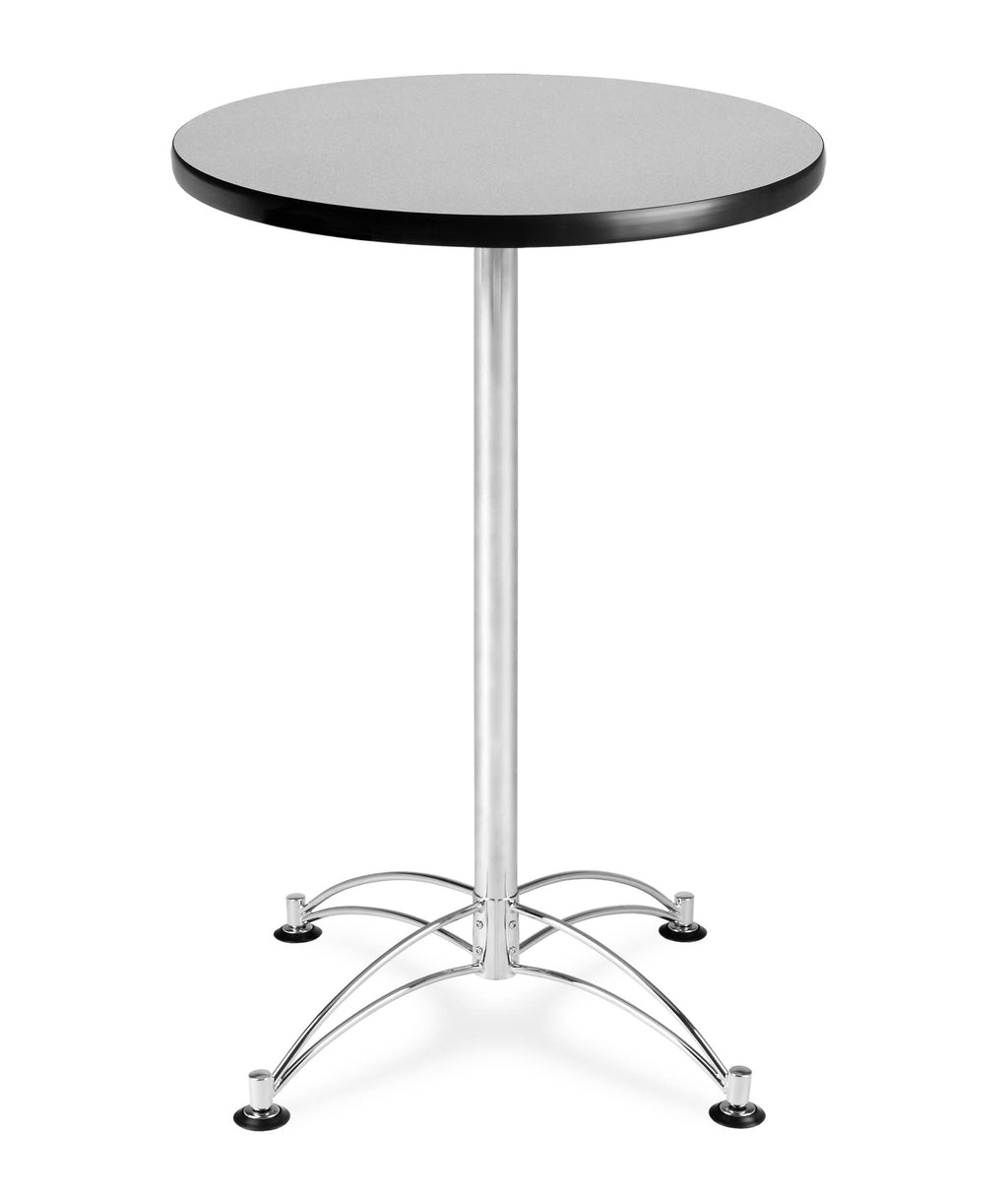 Gray Nebula Round Chrome Base Cafe Table D69023