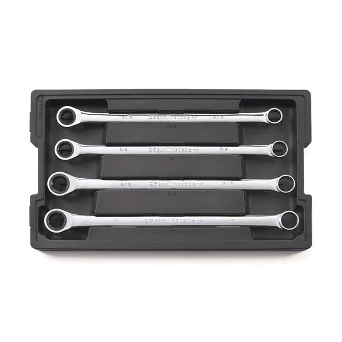 4 Piece SAE Double Box Ratcheting Wrench Set V79846