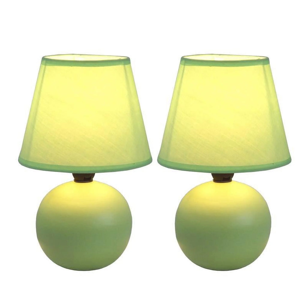 Mini Ceramic Globe Table Lamp 2 Pack I260884