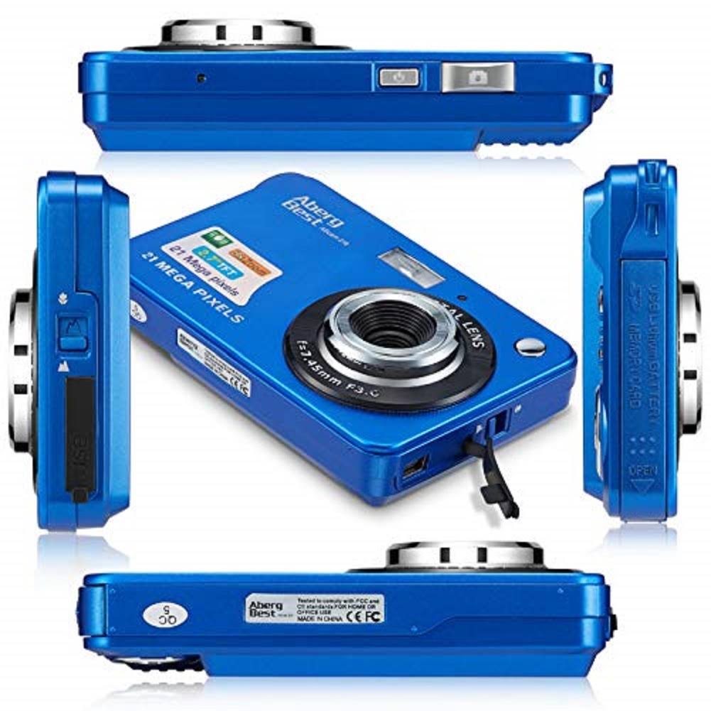 21 Mega Pixels 2.7x22 LCD Rechargeable HD Digital Camera V9733