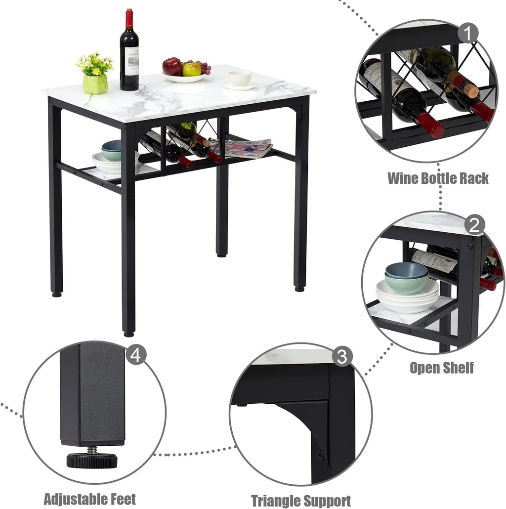 Dining Table and Chairs Set for 2 U338