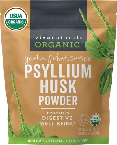 Polvo De Cascara De Psyllium Organico 1.5 Lbs W2740