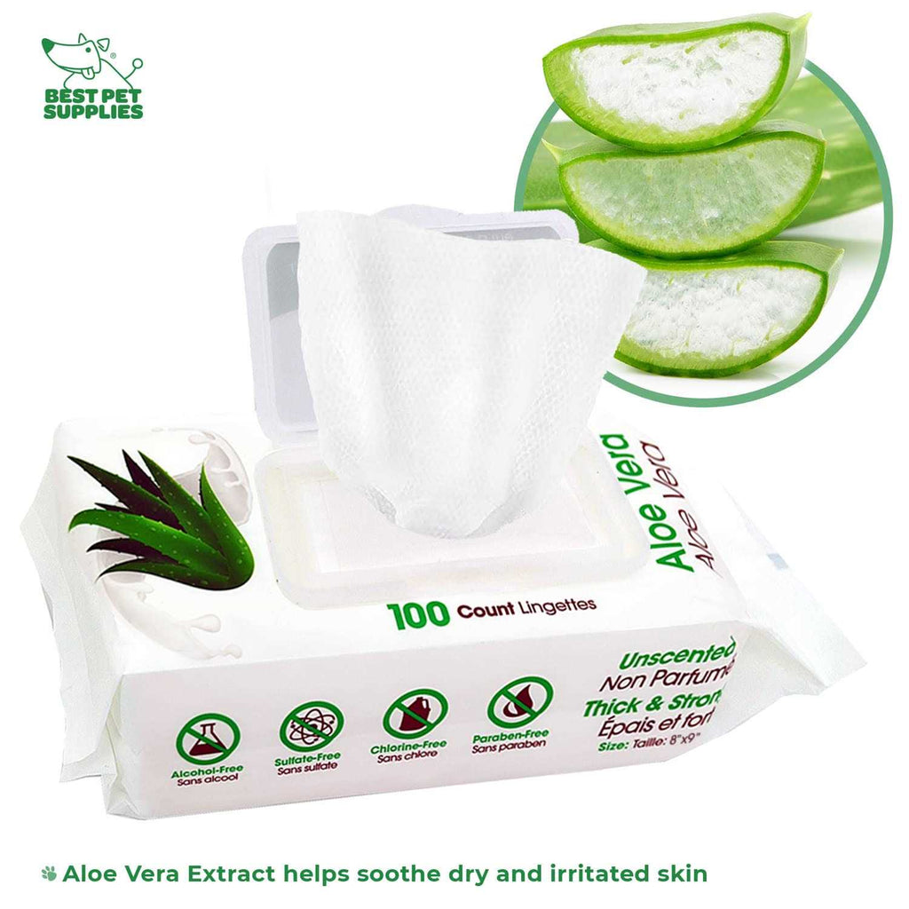 Pet Grooming Wipes for Dogs & Cats, 400 Pack A24131