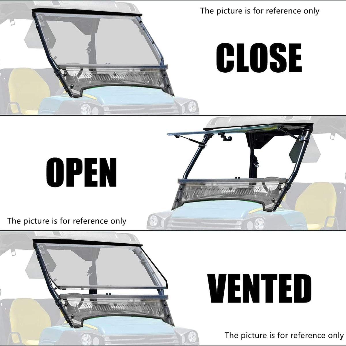 3-in-1 Clear Folding Windshield E167