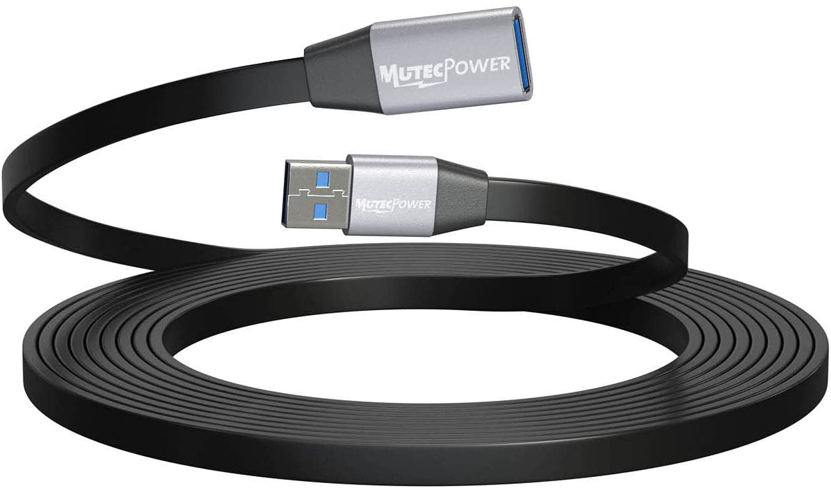 Black 50 Feet Active USB 3.0 Male to Female Extension Cable with 2 Boosters Z558238