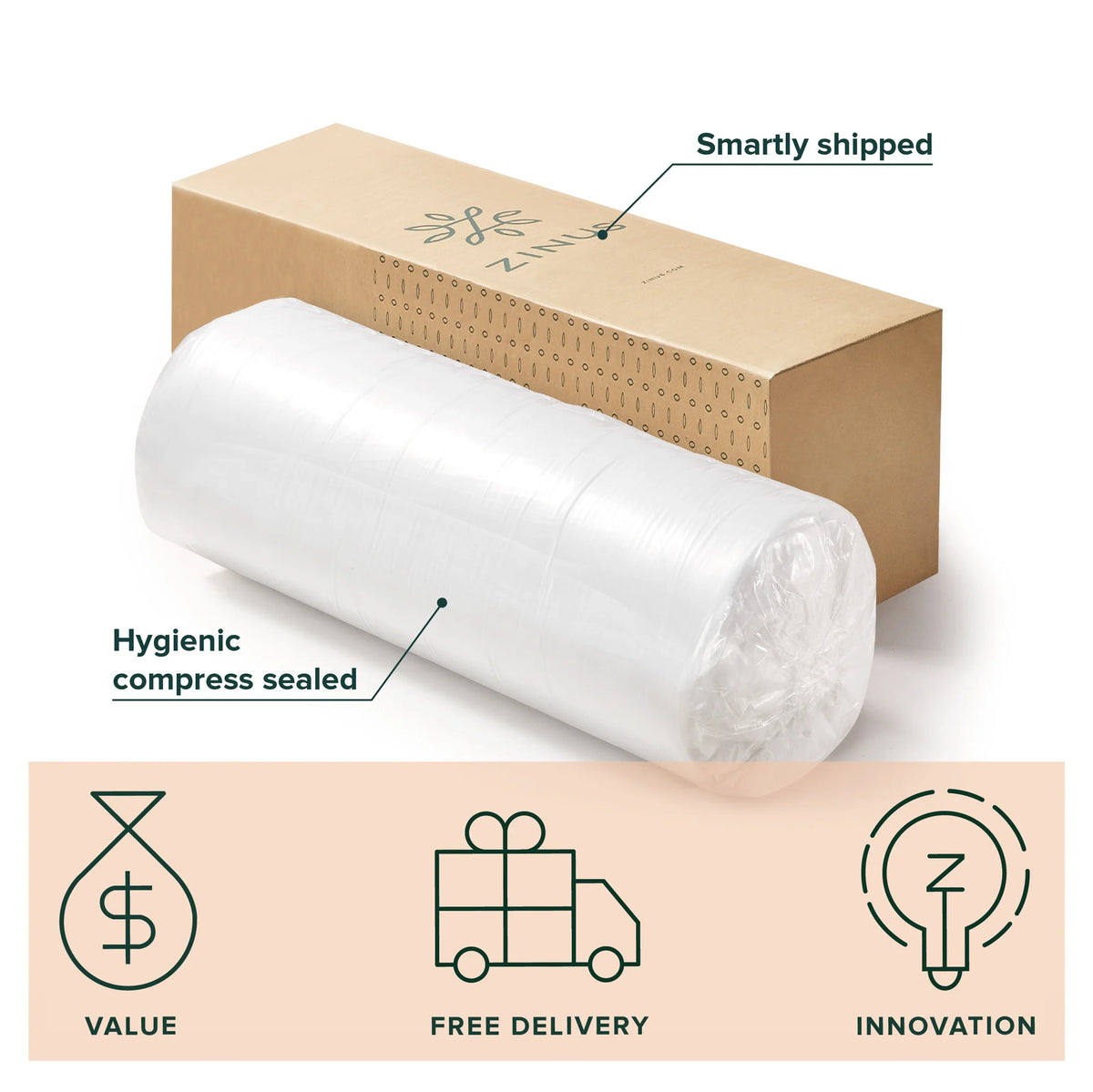 8 Green Tea Memory Foam Mattress Queen W7677