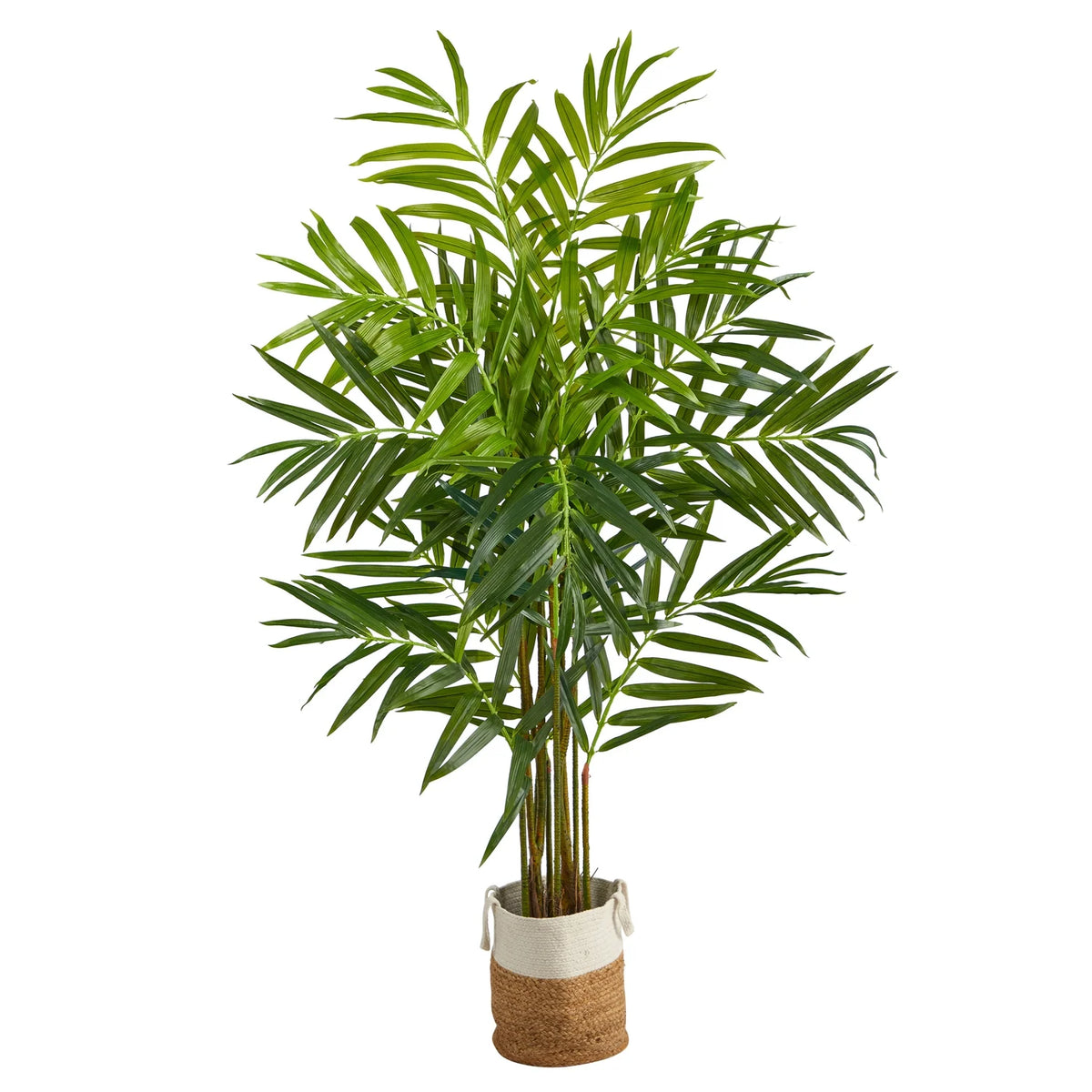 8 Ft Artificial Palm Tree with Cotton Planter D74507