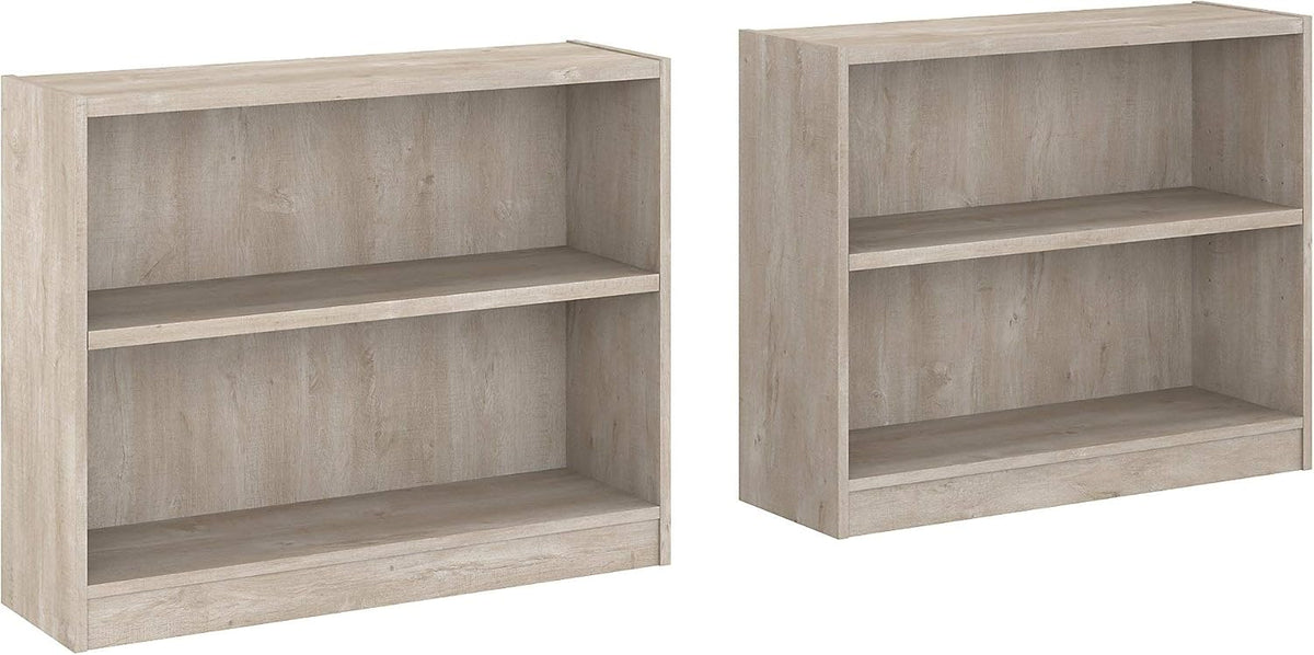 2 Shelf Bookcase Set of 2 in Royal Oak R19736