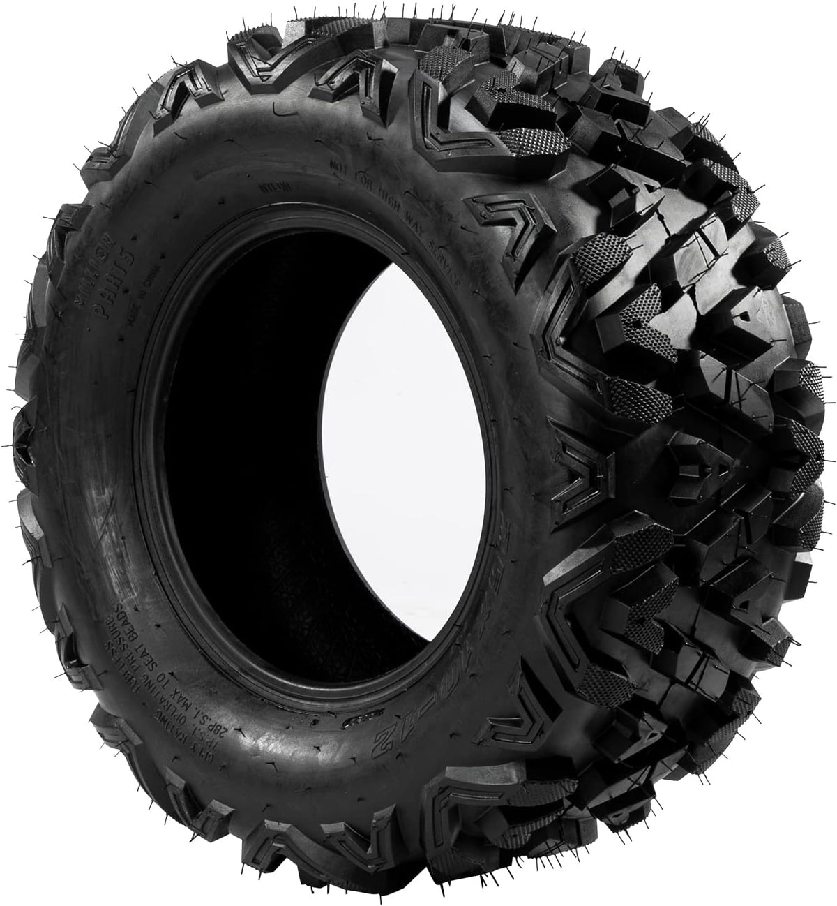 Set of 2 25x10-12 ATV UTV Tires All-Terrain 6 Ply Tubeless M650956