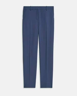 Blue Full Length Wool Pant K806274