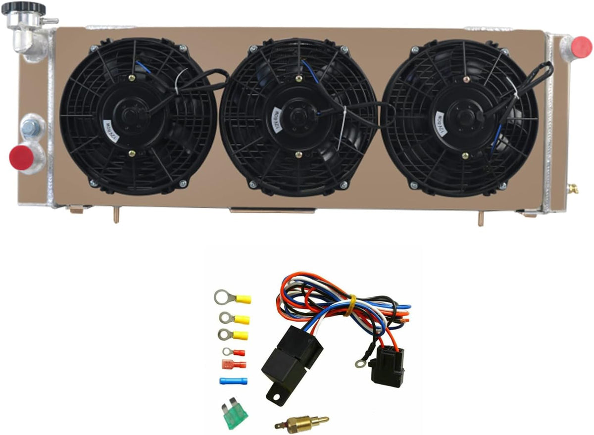 3 Row Aluminium Radiator with Shroud and Fan for Jeep Cherokee XJ R268640