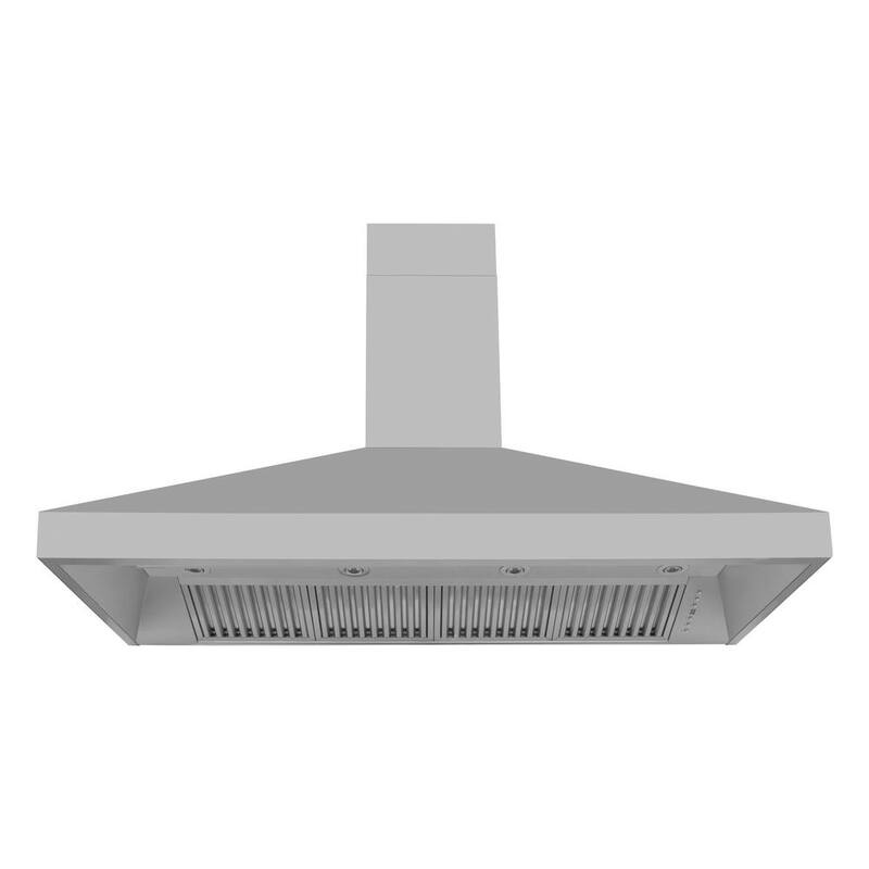 60 in. 500 CFM Convertible Wall Mount Range Hood in Stainless Steel J255