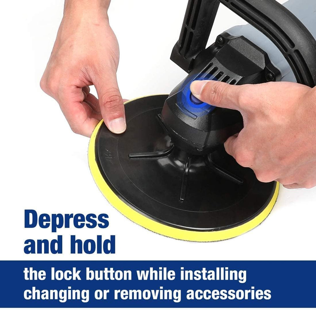 7-inch Buffer Polisher with 4 Pads, 6 Variable Speed L12825