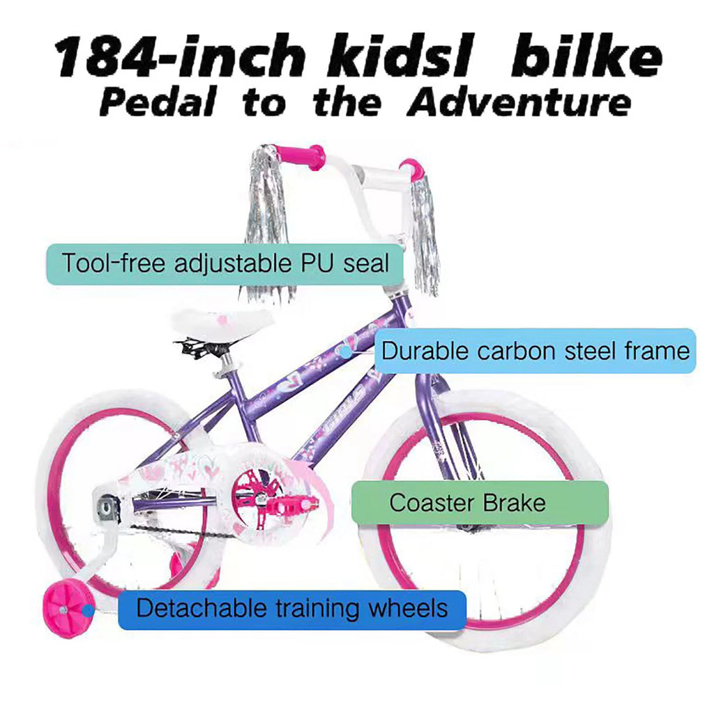 18 in. Kids Bike with Training Wheels E22364