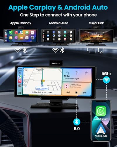 10'' Portable Apple Carplay Car Stereo Touch Screen K60563